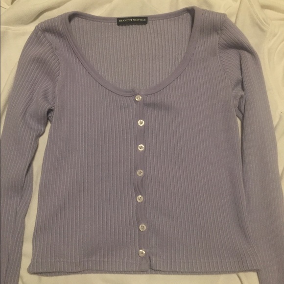 Rare Brandy Long sleeve Purple Zelly Top - Picture 1 of 2
